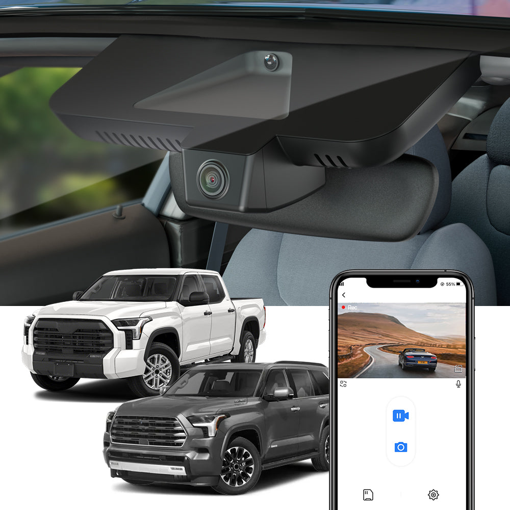 FITCAMX Dash Cam for Toyota Sequoia 2017-2026