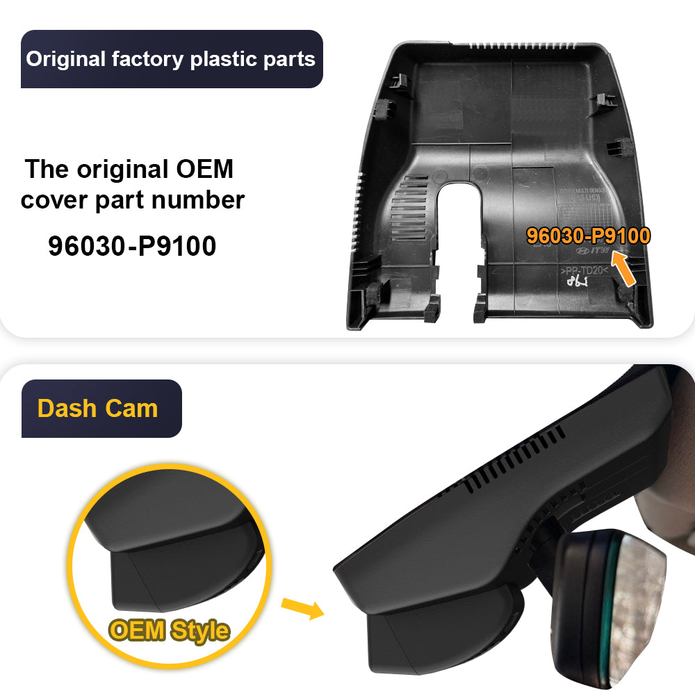 FITCAMX Dash Cam for Hyundai Palisade 2026+