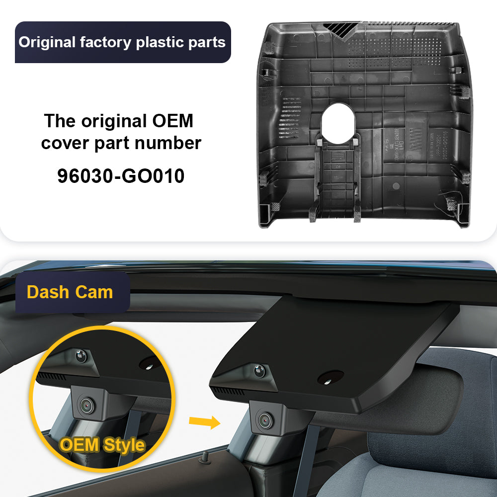 FITCAMX Dash Cam for Hyundai Ioniq 9 2025 2026 (Rear Mirror Cover part number 96030-GO010)