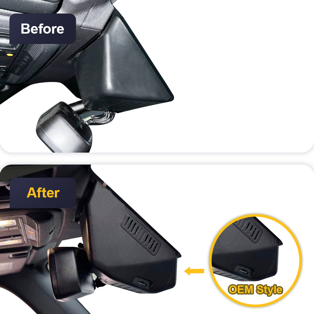 FITCAMX Dash Cam for Ford Bronco and Bronco Raptor 2021-2024 6th Gen (U725) and Ford Bronco Sport 2021 - 2025