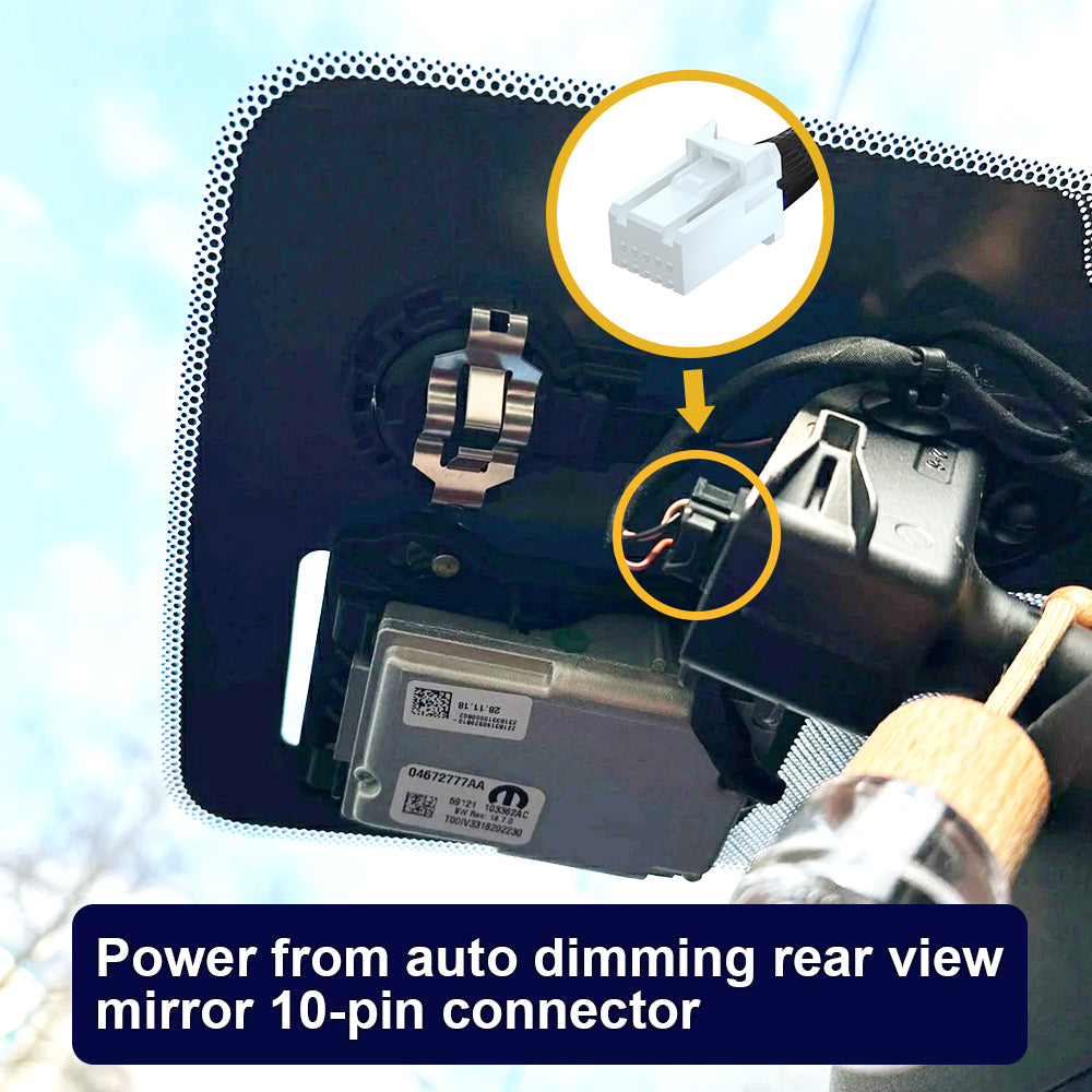 FITCAMX Dash Cam for Chrysler Pacifica 2018-2026