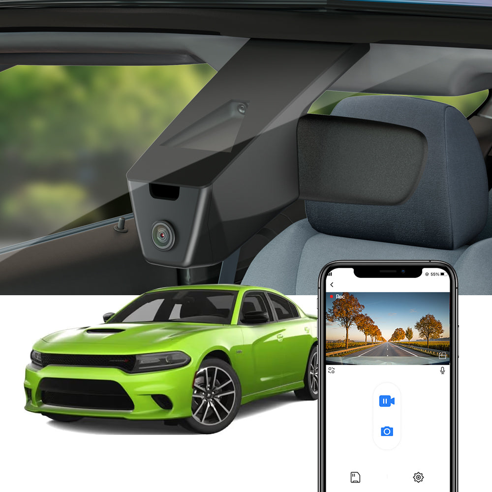 FITCAMX Dash Cam for 2015-2023 Dodge Charger
