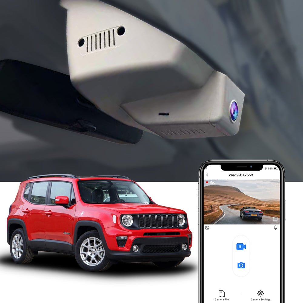 FITCAMX Dash Cam for Jeep Renegade 2015-2024