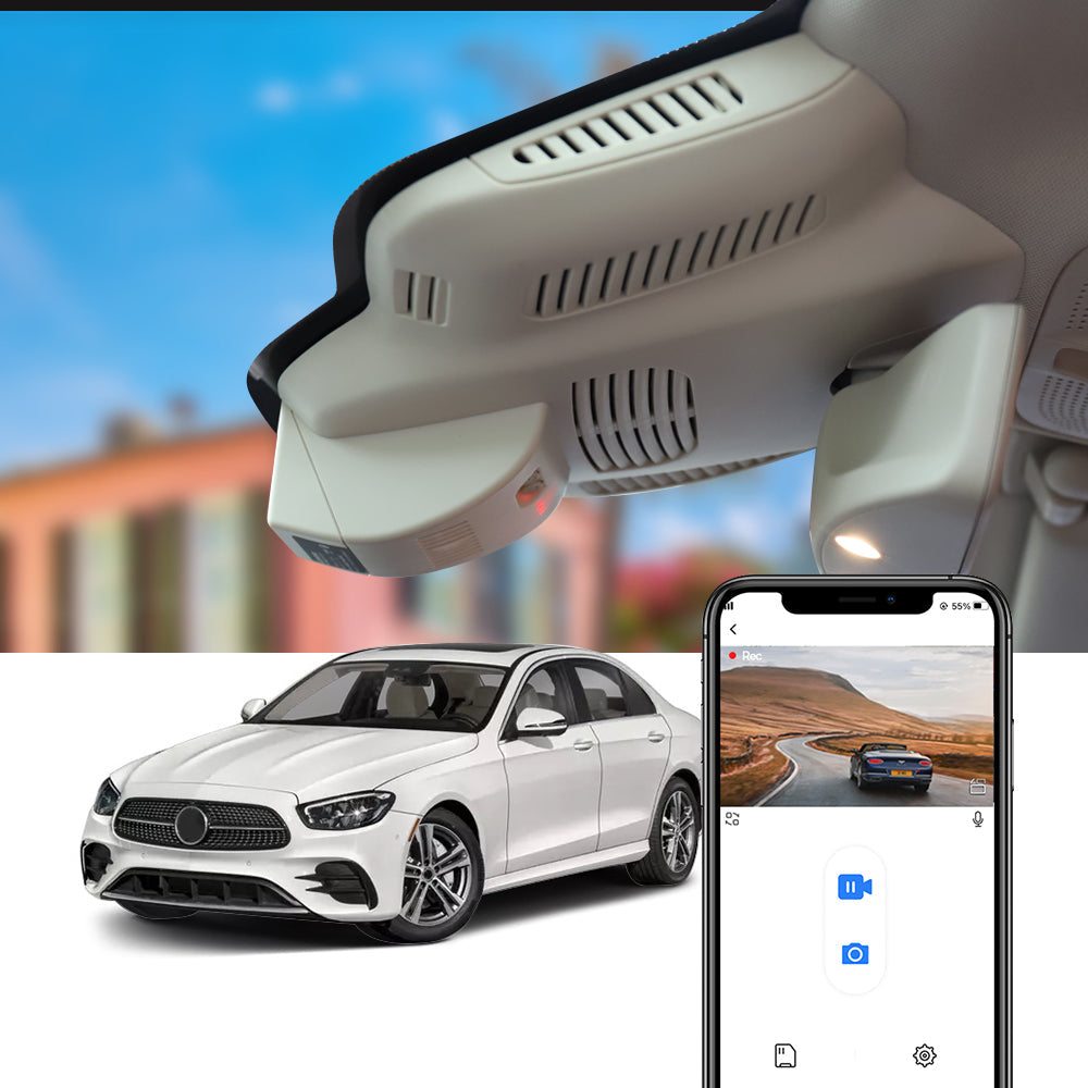 Fitcamx Dash Cam for Mercedes-Benz E-Class 2017-2023 W213 (5th Gen)