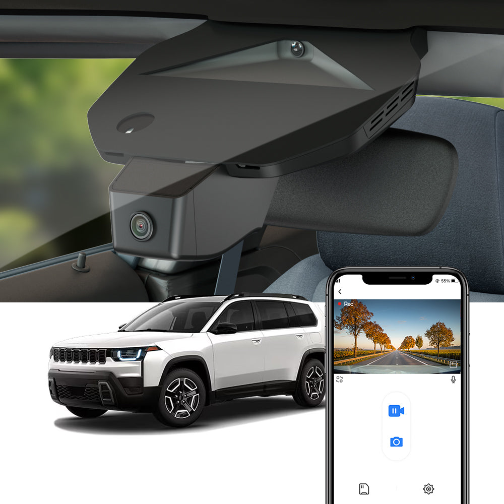 FITCAMX Dash Cam for 2026 Jeep Cherokee