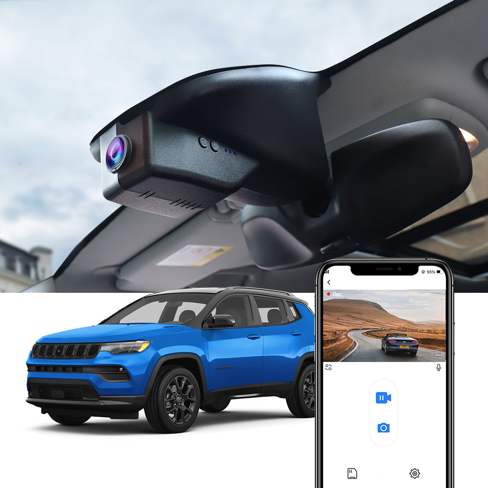FITCAMX Dash Cam for Jeep Compass 2018-2025 (2nd Gen)