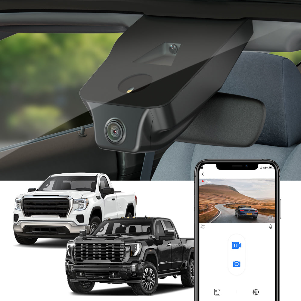 FITCAMX Dash Cam for GMC Sierra DENALI AT4 1500 2500HD 3500HD 2020-2025