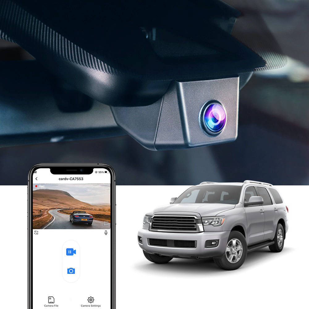 FITCAMX Dash Cam for Toyota Sequoia 2017-2026