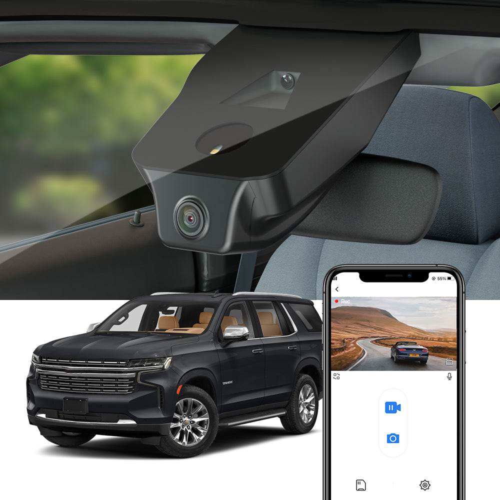 FITCAMX Dash Cam for Chevrolet Chevy Tahoe 2021 - 2026 (5th Gen)