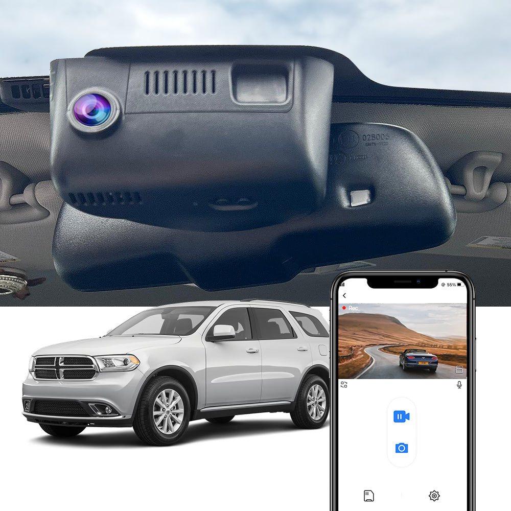 FITCAMX Dash Cam for 2014-2020 Dodge Durango 3rd Gen (WK2)
