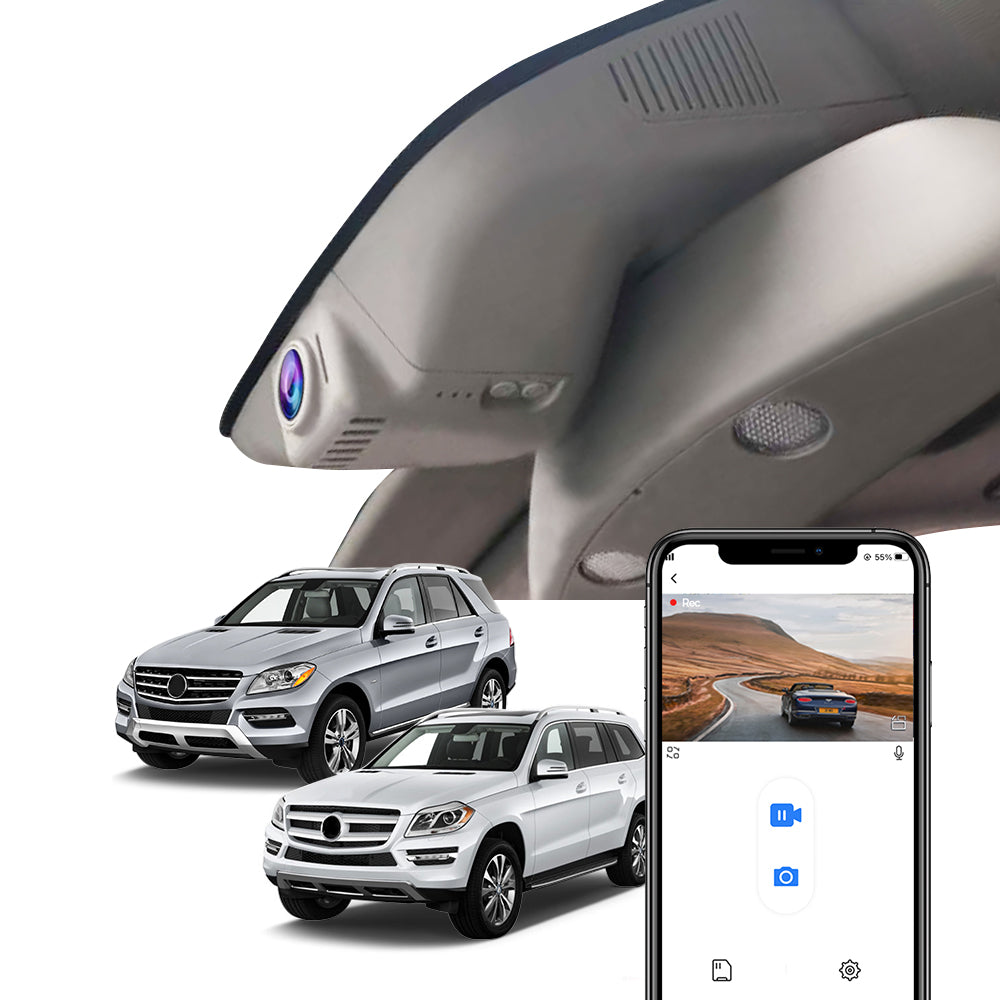 Fitcamx Dash Cam for Mercedes-Benz GL 350 450 550 (2013 - 2016 X166) Mercedes-Benz ML 250 350 400 550 (2012 - 2015 W166)
