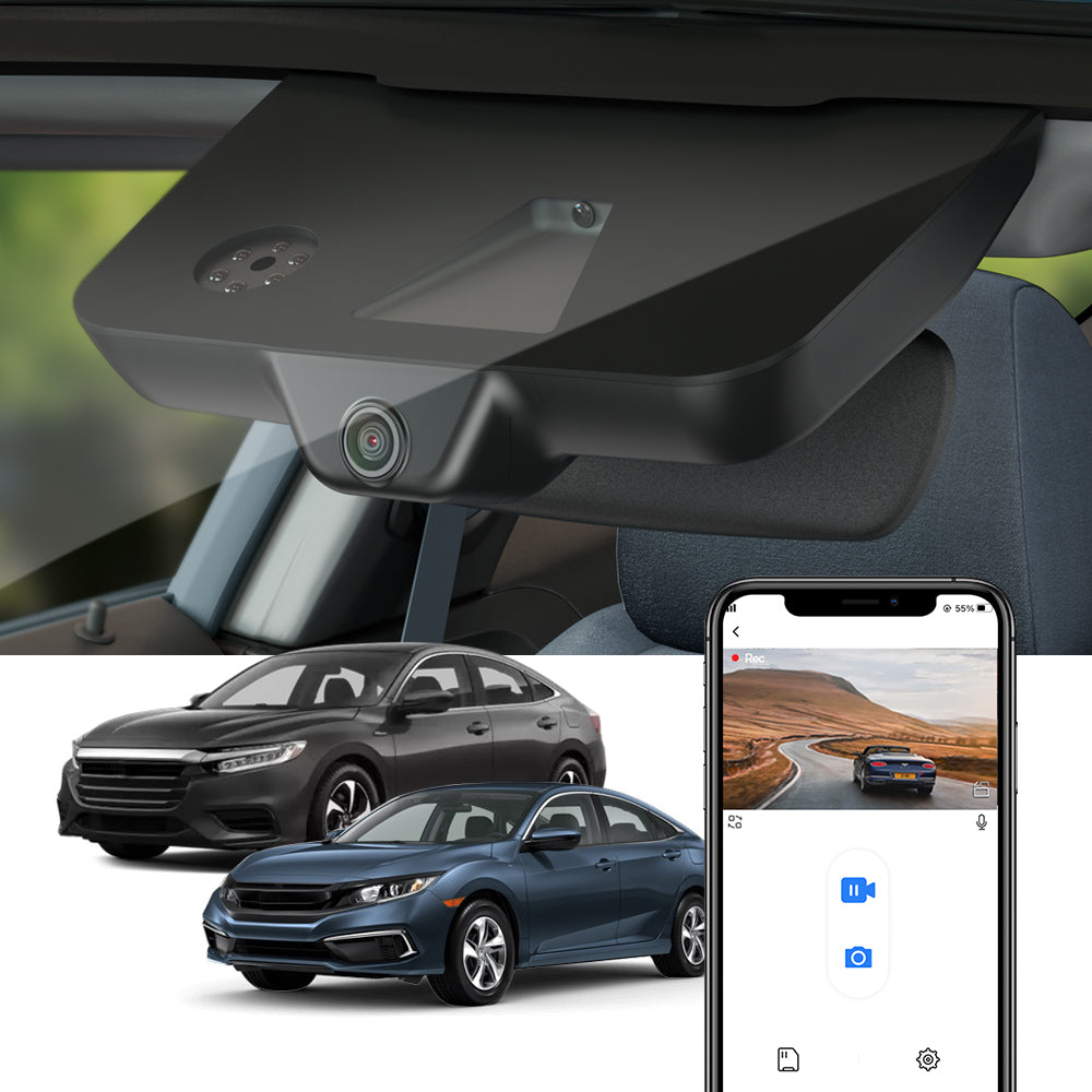 FITCAMX Dash Cam for 2016-2021(10th Gen) Honda Civic/ 2019-2022(3rd Gen) Honda Insight