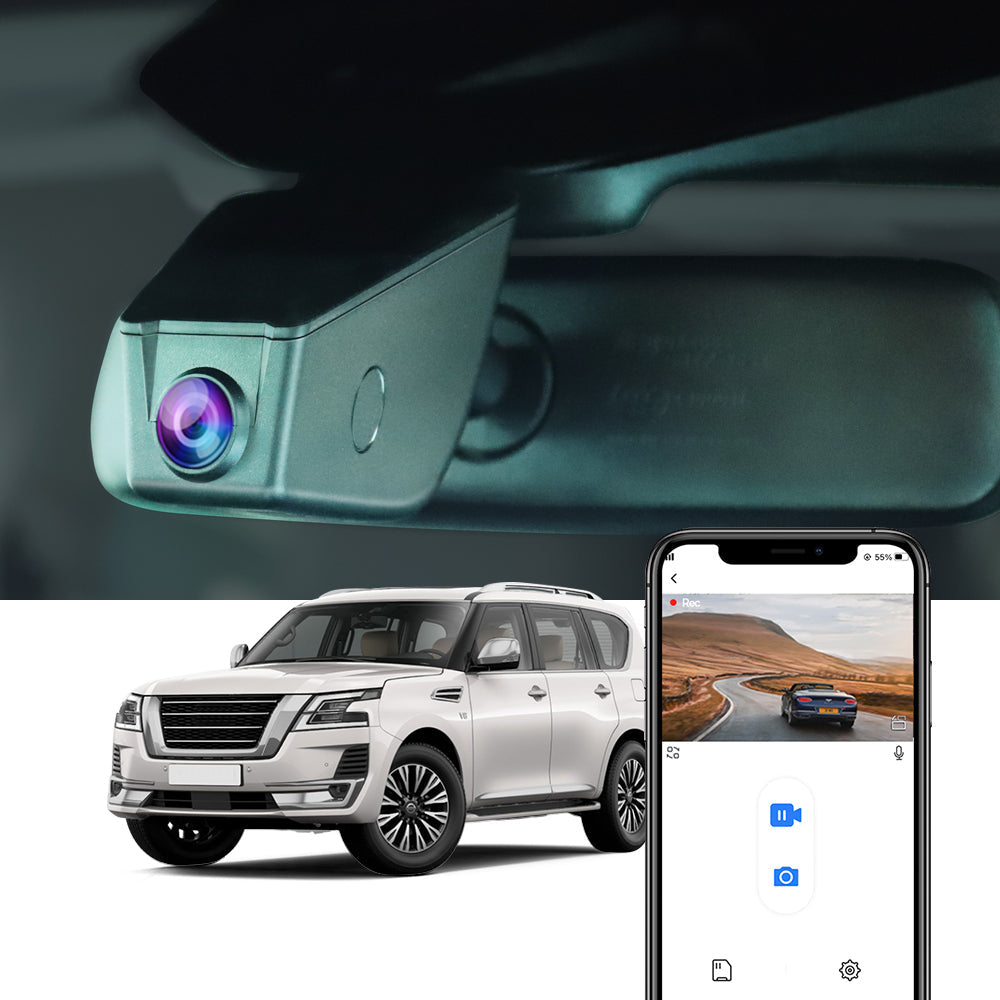 FITCAMX Dash Cam For Nissan Armada and Patrol 2017-2023 Infiniti QX56