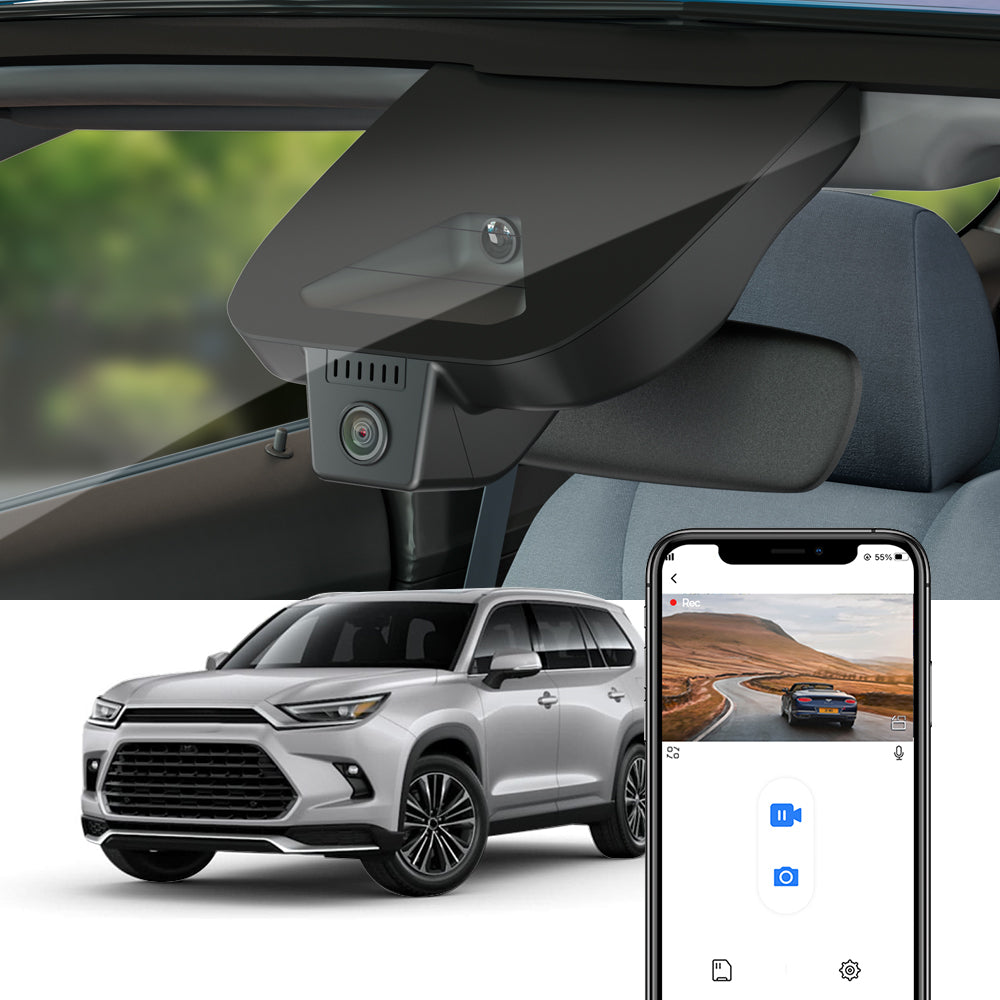 FITCAMX Dash Cam for Toyota Grand Highlander 2024-2026 (AS10)