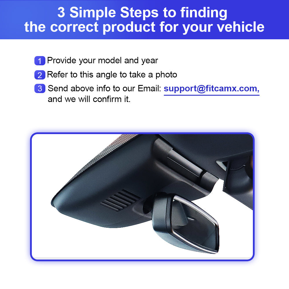 FITCAMX Dash Cam for 2020-2026 Mazda CX-30 CX30 MX-30 MX30