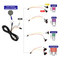 FITCAMX Fuse Box Cable Hardwire kit, 4in1 ATO (Regular), Mini, Micro2, Low-profile mini
