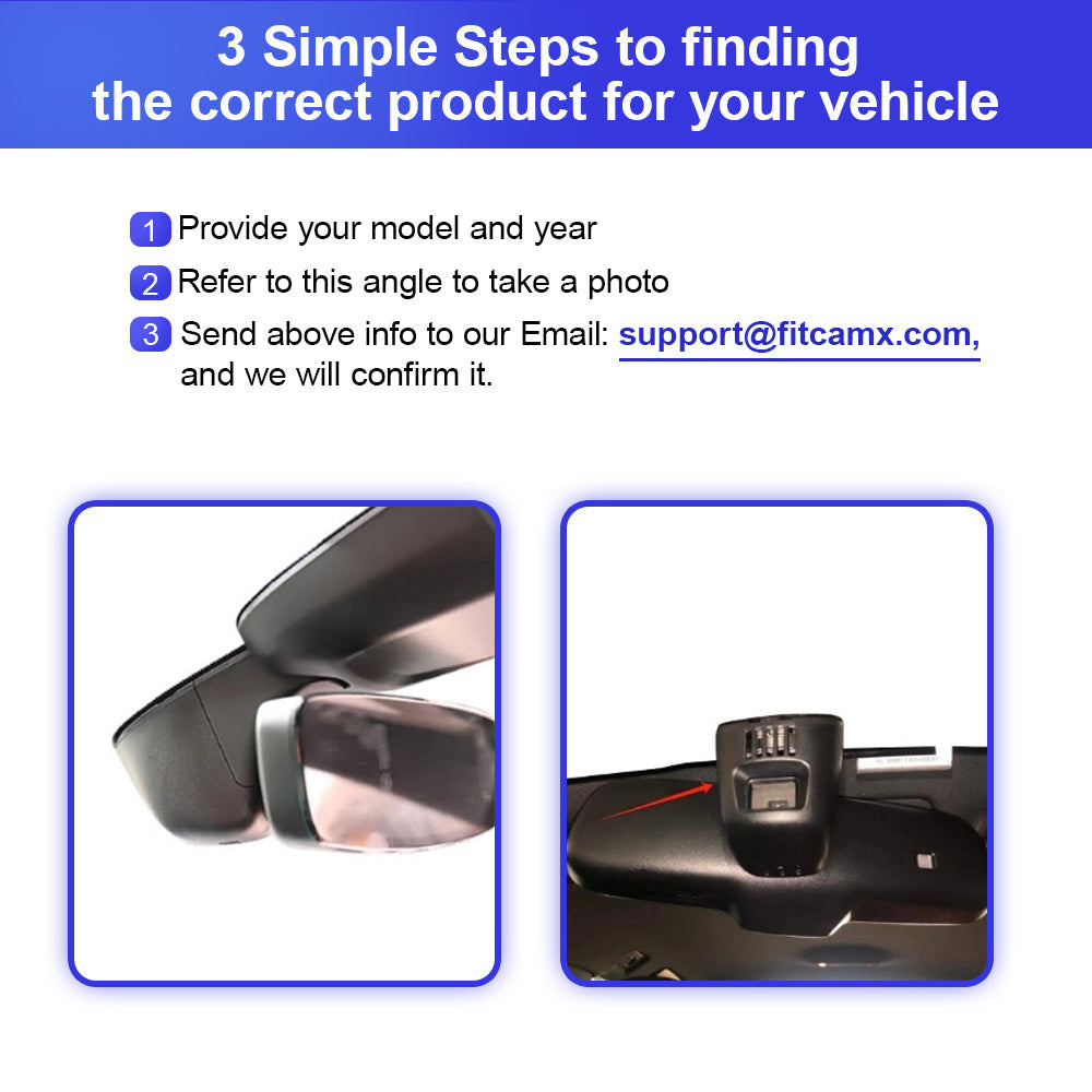 FITCAMX Dash Cam for Audi