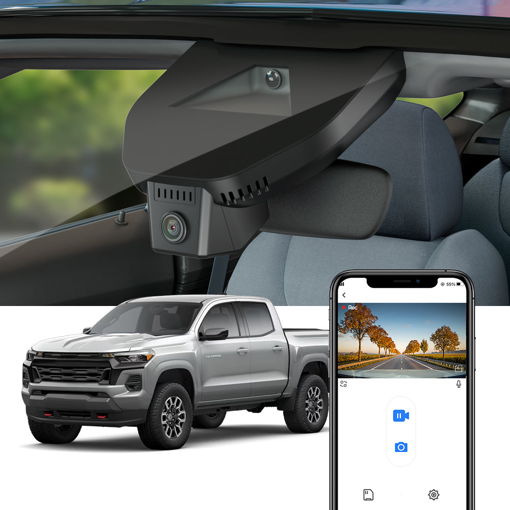 FITCAMX Dash Cam for Chevrolet Chevy Colorado 2023-2026 (3rd Gen)
