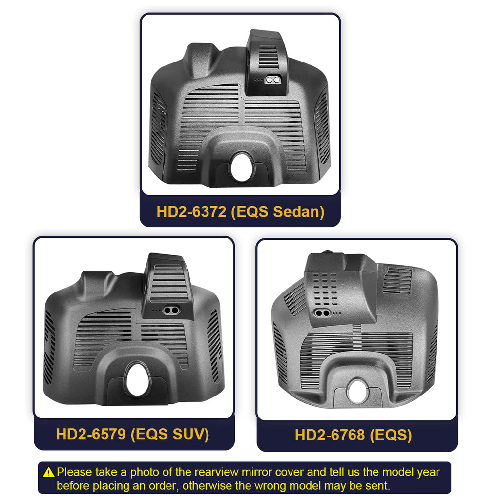 FITCAMX Dash Cam for Mercedes-Benz EQS Sedan and SUV 2023-2025