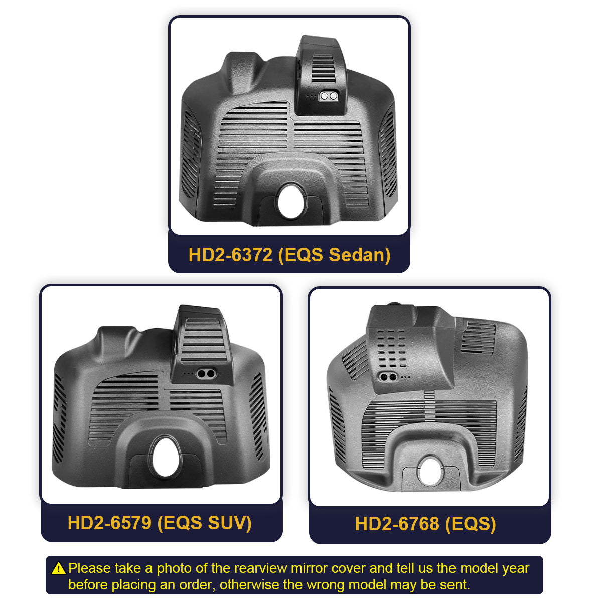 FITCAMX Dash Cam for Mercedes-Benz EQS Sedan and SUV 2023-2025