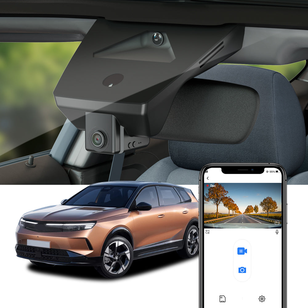 FITCAMX Dash Cam for Opel (Vauxhall) Grandland, EV, Electric 2024-2026