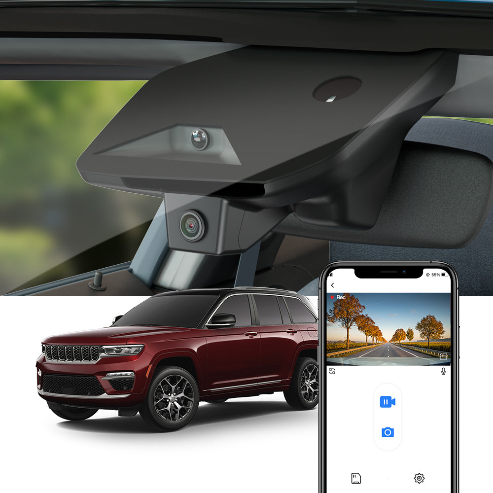 FITCAMX Dash Cam for Jeep Grand Cherokee 2023-2026