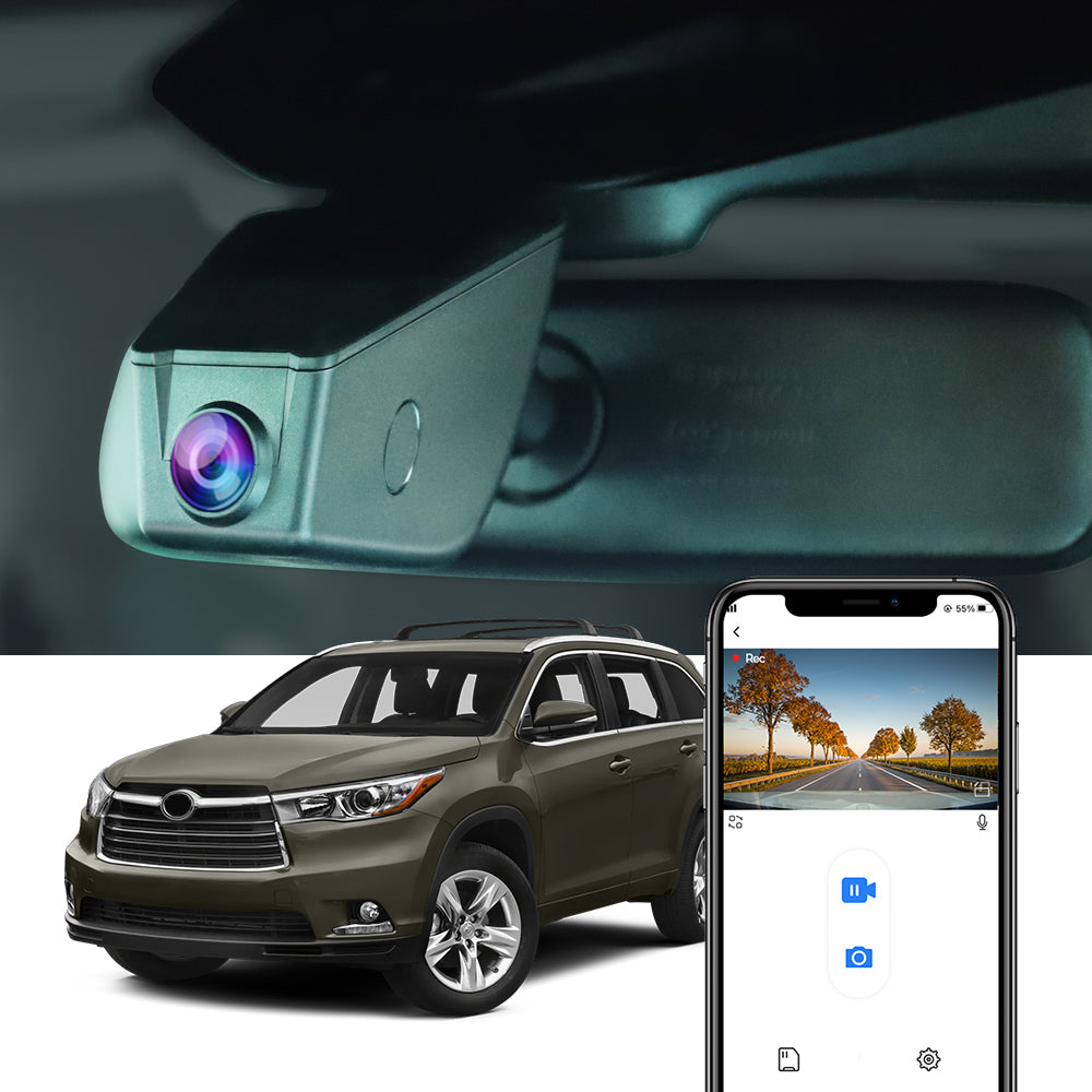 FITCAMX Dash Cam for Toyota Highlander 2015-2016