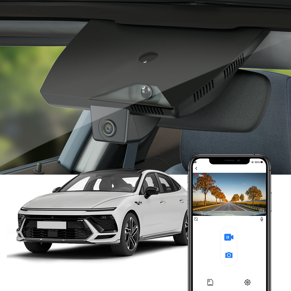 FITCAMX Dash Cam for Hyundai Sonata, N-Line 2024 2025 2026  (Right Hand Drive vehicle) (Rear Mirror Cover part number 96030-L1620)
