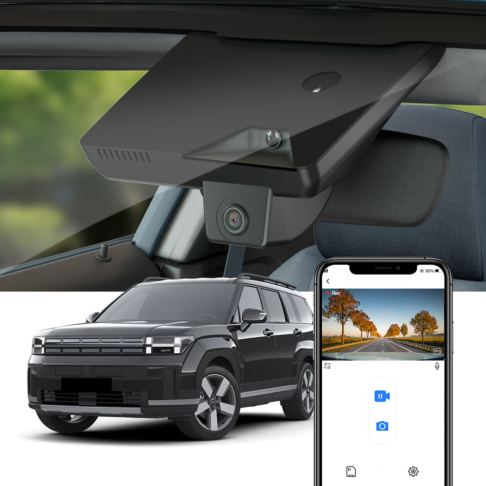 FITCAMX Dash Cam for Hyundai Santa Fe 2025-2026 (Right Hand Drive) (Rear Mirror Cover part number 96030-P6900)