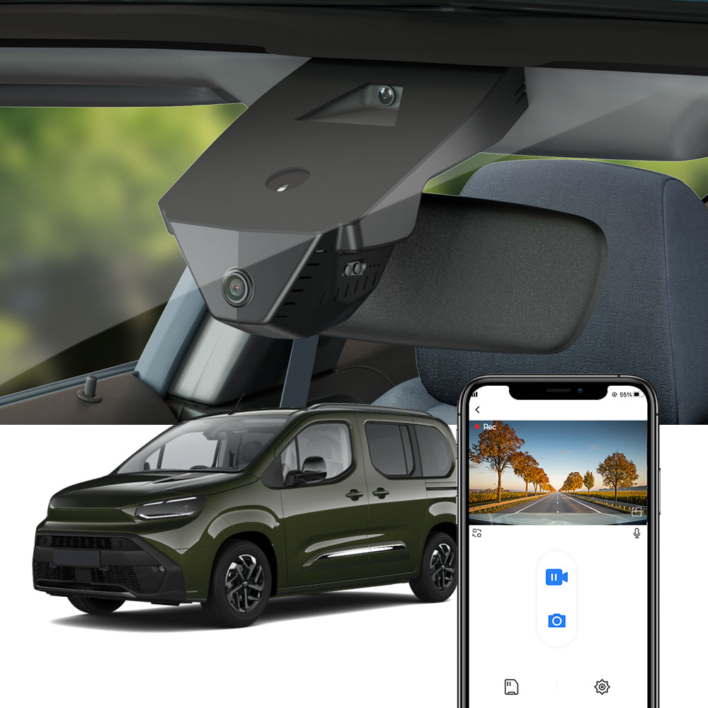 FITCAMX Dash Cam for Toyota Proace City, Proace City Verso 2024 2025