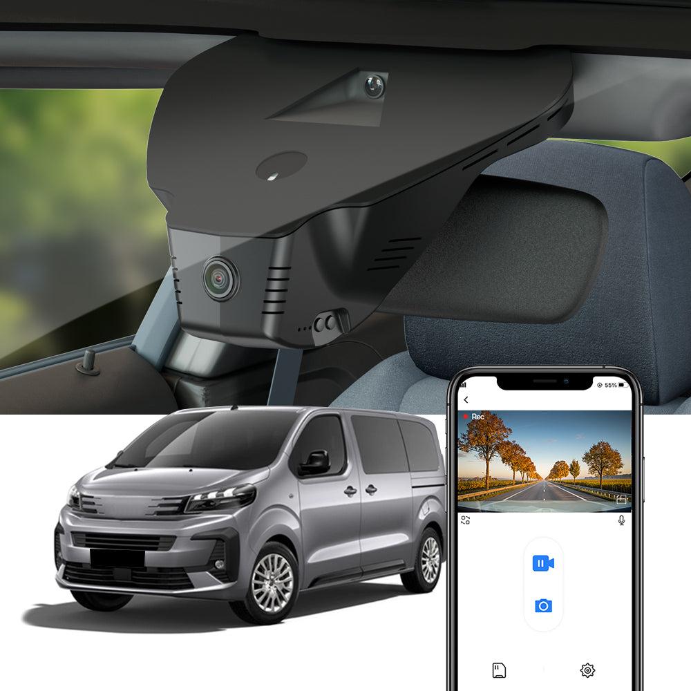 FITCAMX Dash Cam for Peugeot Traveller, e-Traveller, 2025 2026