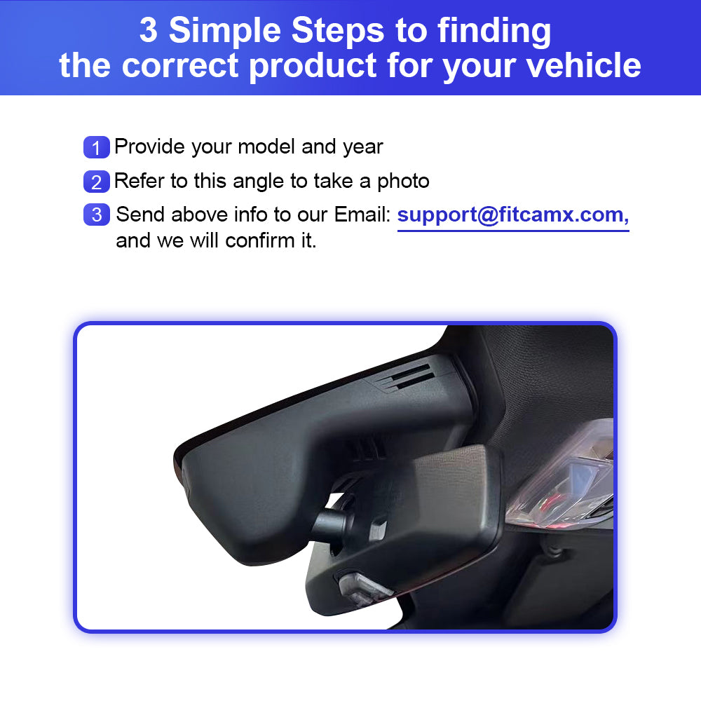 FITCAMX Dash Cam For Toyota GR Supra 2020-2026