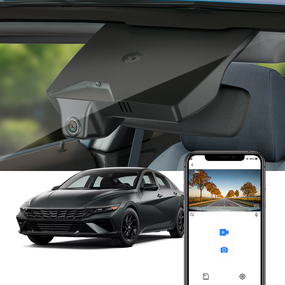 FITCAMX Dash Cam for Hyundai Elantra and Elantra N 2021-2026 (Rear Mirror Cover part number 96031-AA000)