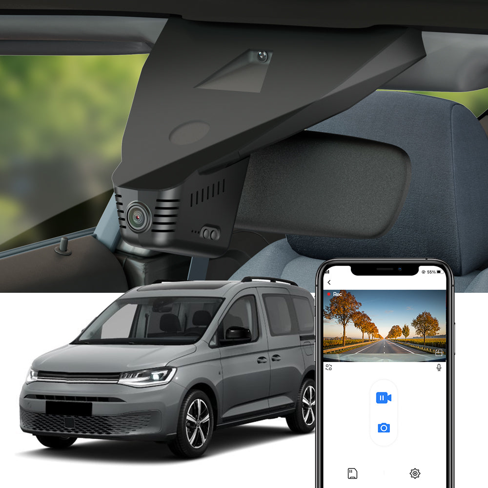 FITCAMX Dash Cam for Volkswagen VW Caddy 2021-2025