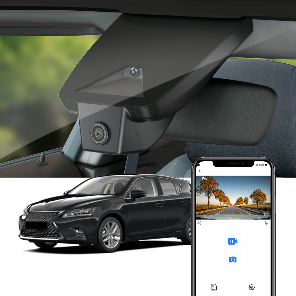 FITCAMX Dash Cam for Lexus CT200h 2018-2021