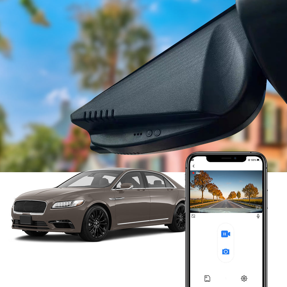 FITCAMX Dash Cam for Lincoln Continental 2017–2020