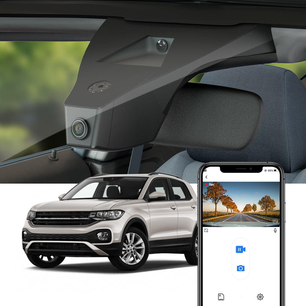 FITCAMX Dash Cam for Volkswagen T-Cross 2018 - 2026