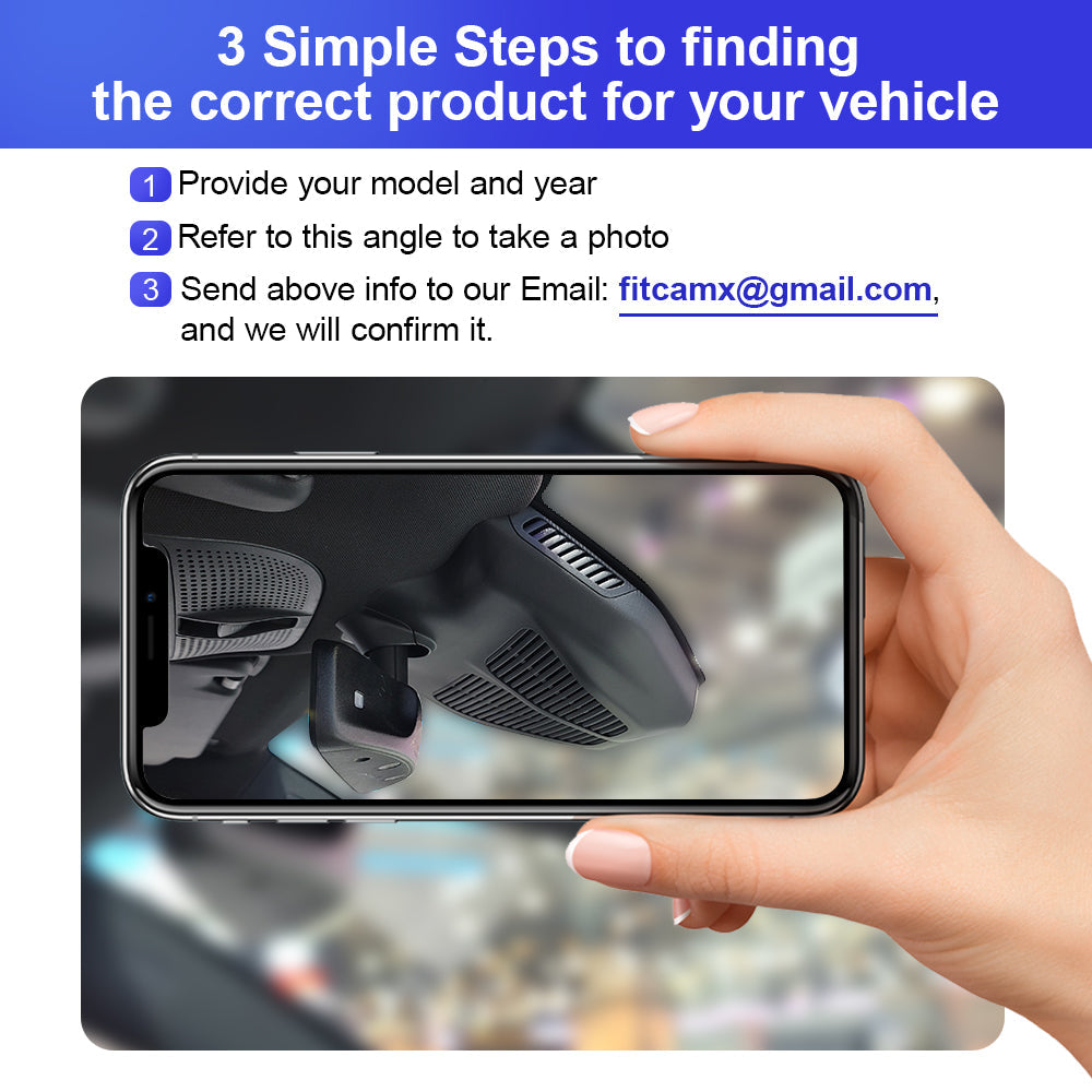 FITCAMX Dash Cam for 2022-2026 Smart #1