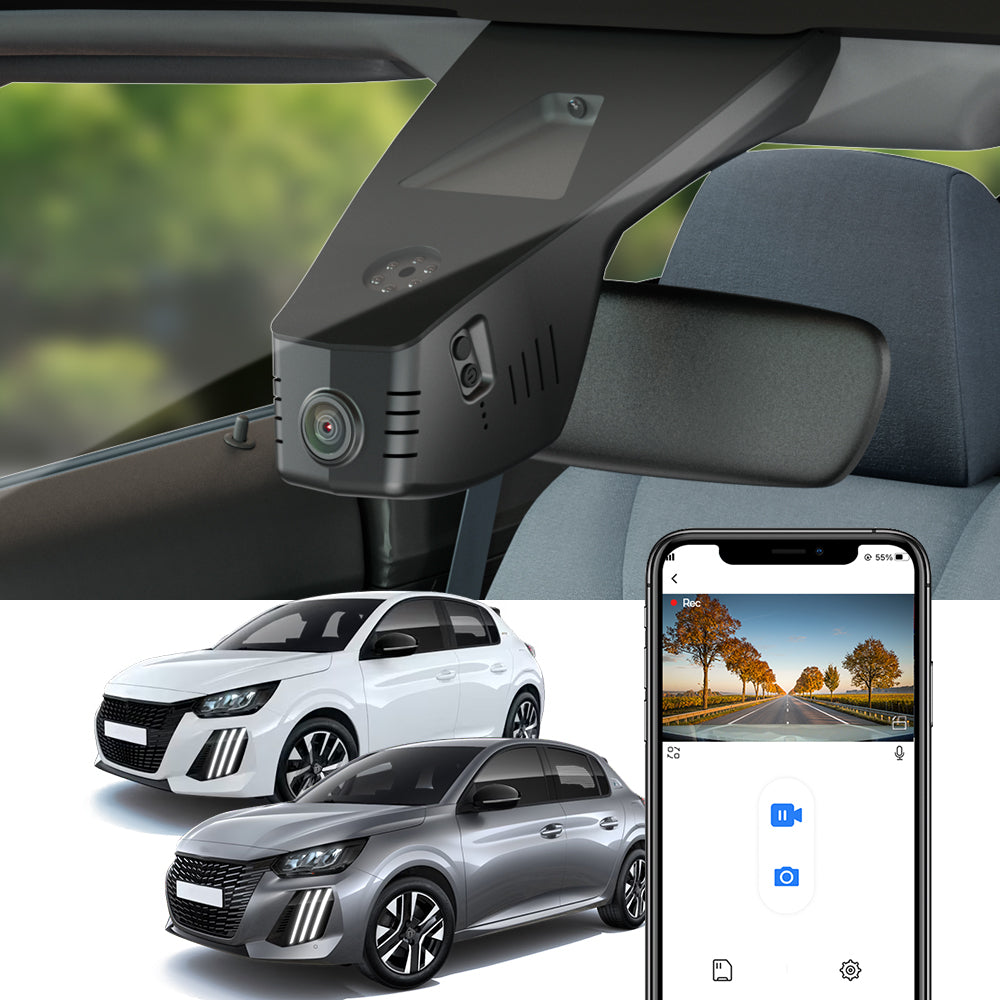 FITCAMX Dash Cam for Peugeot 208, e-208 2020 - 2025