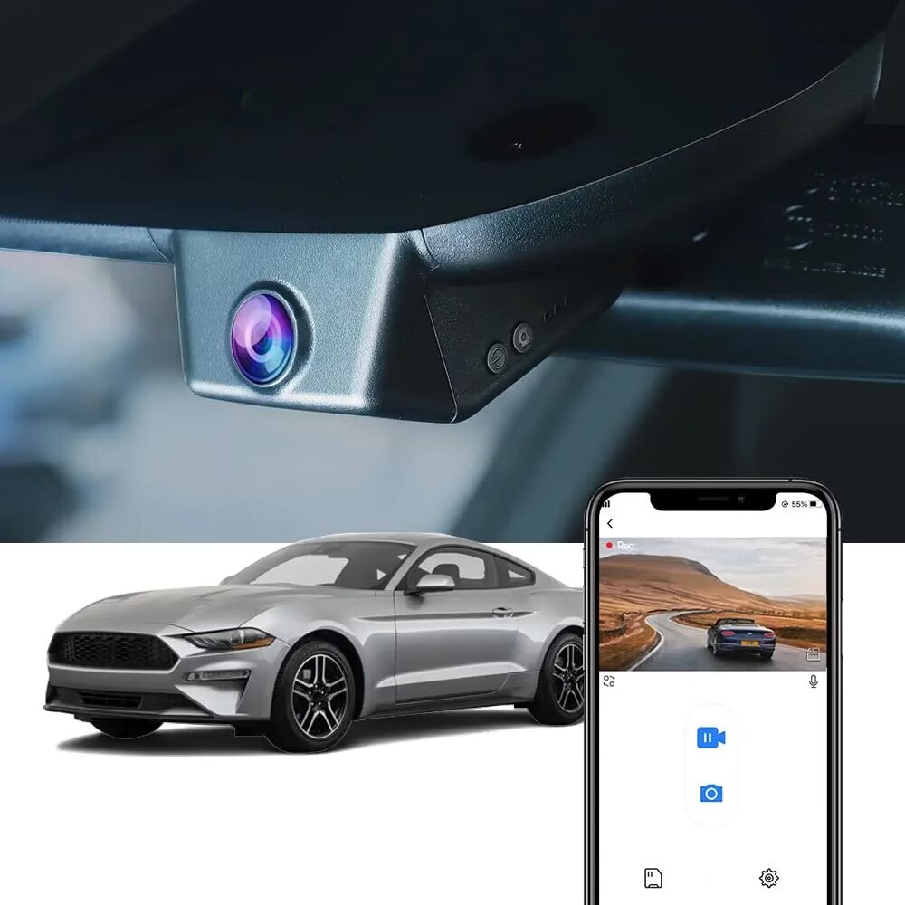 FITCAMX Dash Cam for Ford Mustang 2014-2023