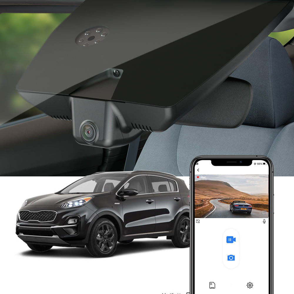 FITCAMX Dash Cam for 2017-2022 Kia Sportage 4th Gen