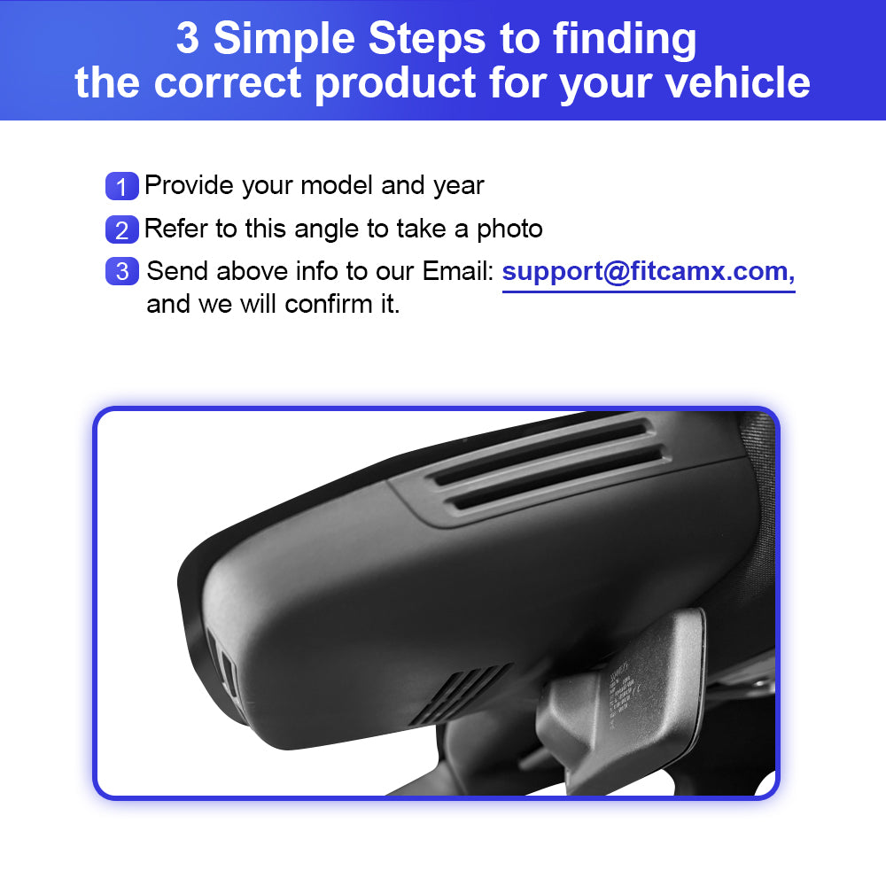 FITCAMX Dash Cam for Volvo EX90 2024-2026