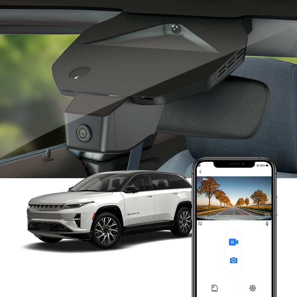 FITCAMX Dash Cam for 2025 2026 Jeep Wagoneer S (Electric SUV)