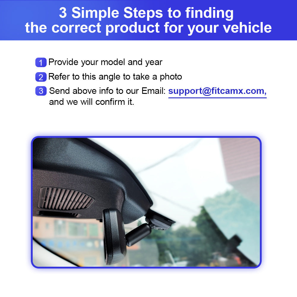 FITCAMX Dash Cam for Ford Kuga 2019-2025 MK3