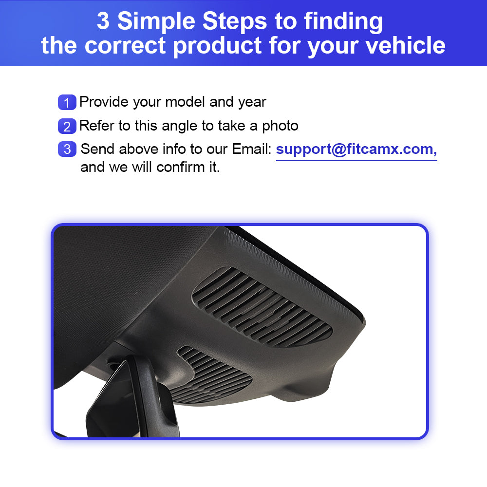FITCAMX Dash Cam for Mercedes-Benz EQE SUV 2023 -2026