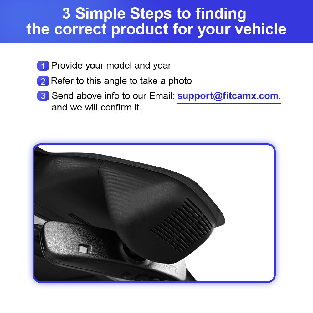 FITCAMX Dash Cam for Acura MDX 2025-2026