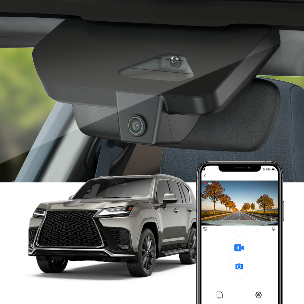 FITCAMX Dash Cam for Lexus LX  500d, 600, 700h 2025 2026 (Right-hand drive vehicle)