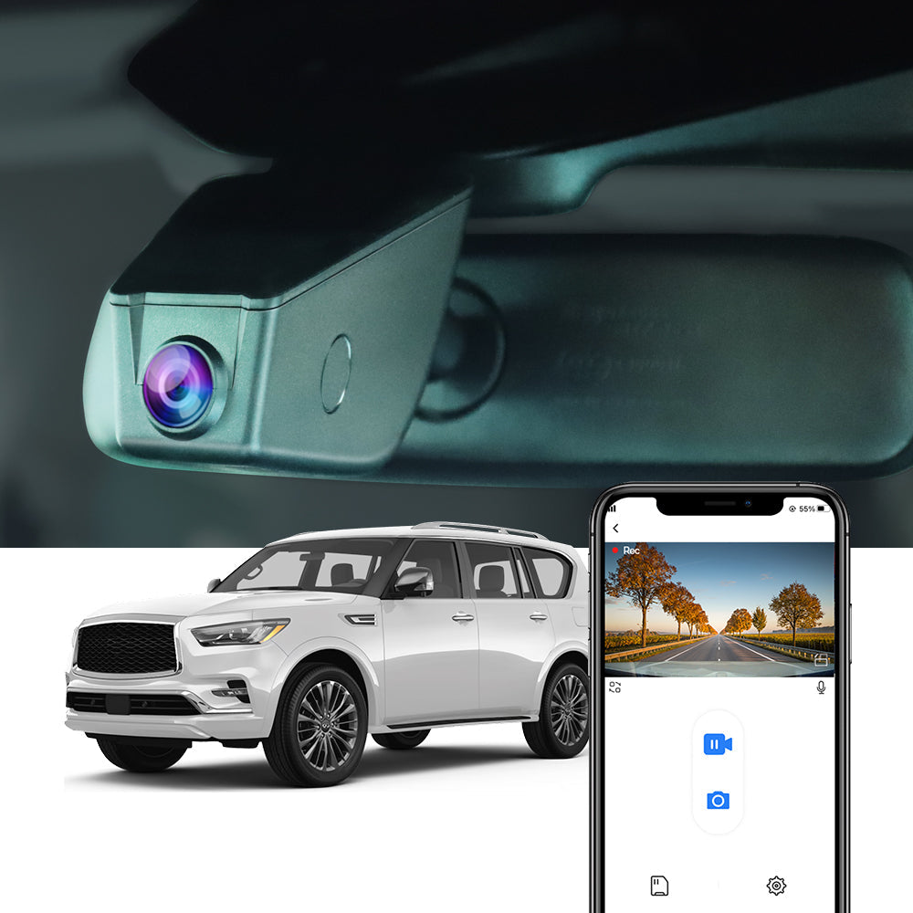 FITCAMX Dash Cam for Infiniti QX80 2021-2023