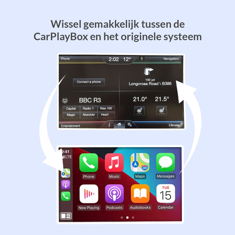 CarPlayBox voor Ford met SYNC-2