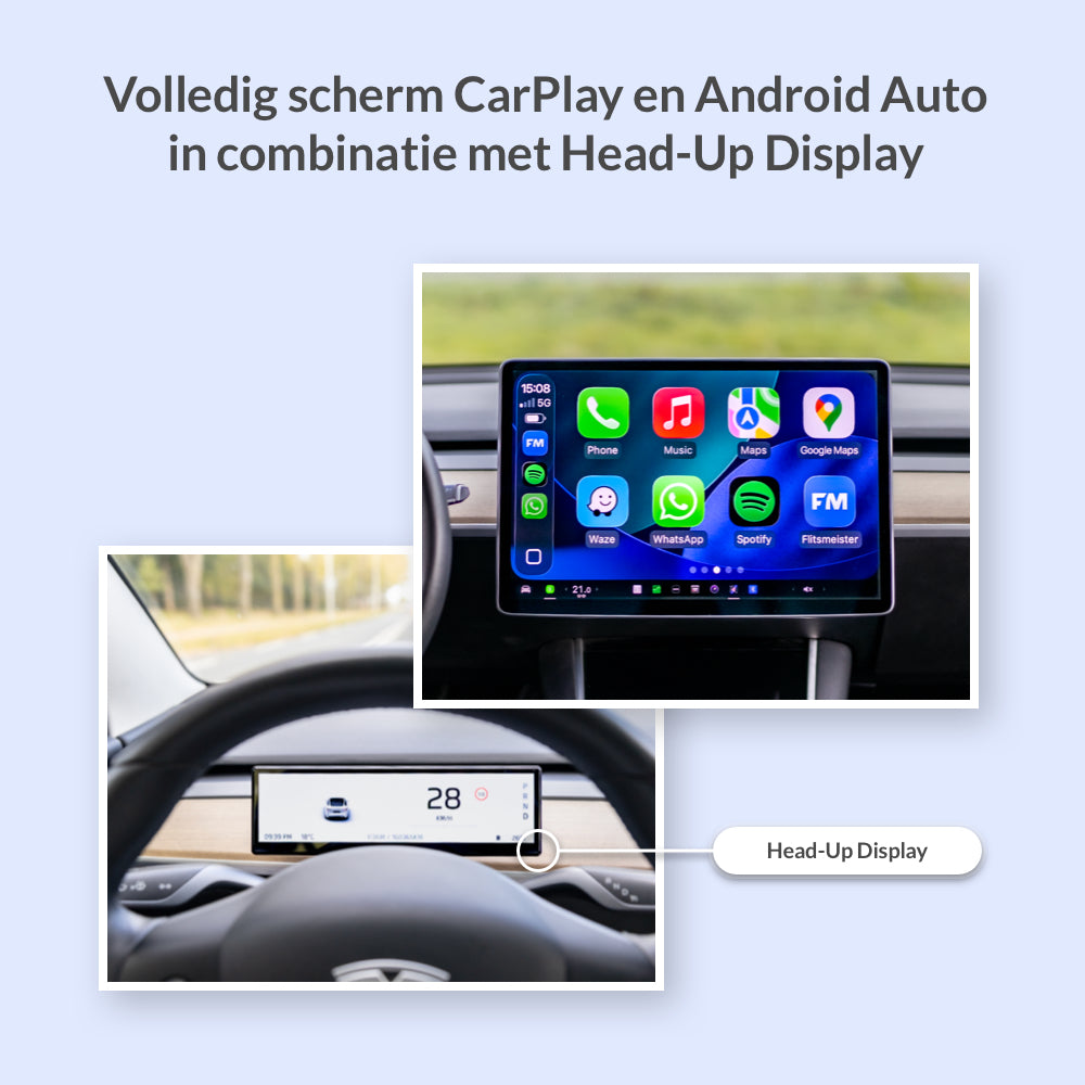 Head-up Display voor Tesla